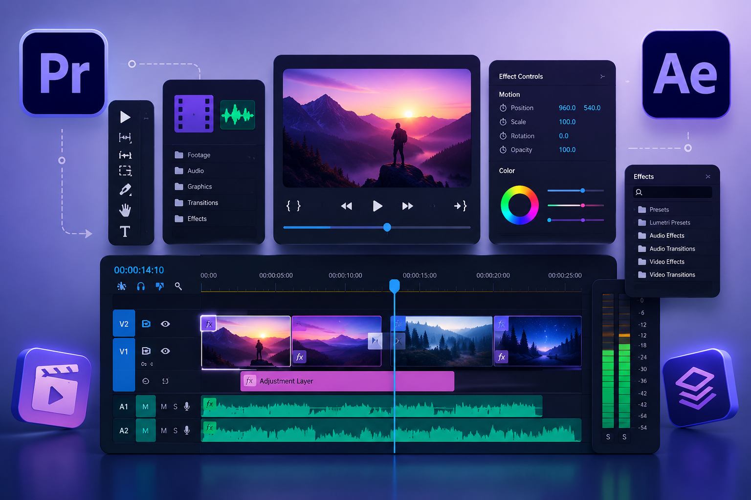 Video editing, color grading and sound design workflow at Narrative Digital's Bhopal studio